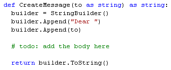 Syntax highlighting